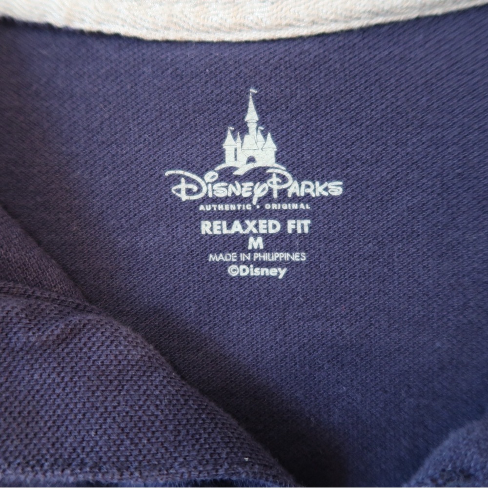 Disney Parks: Men’s Navy Blue Mickey Mouse Embroidered Polo - Size Medium - Picture 3 of 5